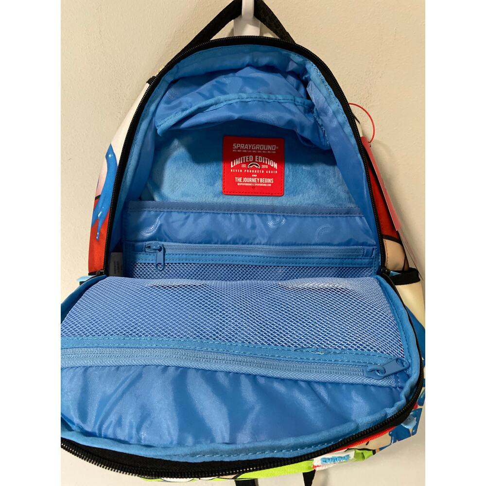 Sprayground Smurfs Backpack Limited Edition Collab Graphic Bag - Picture 4 of 4